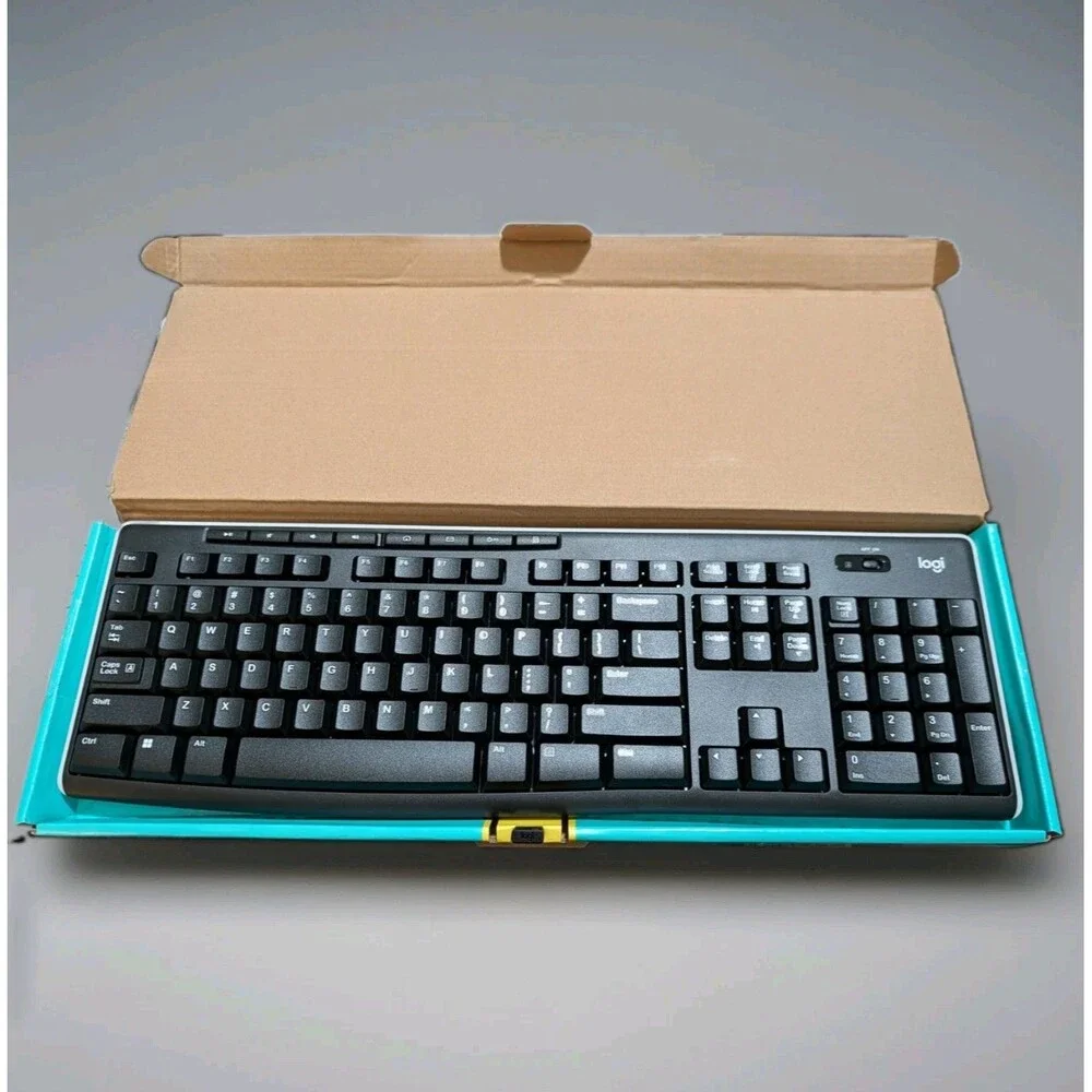 Logitech K270 Wireless Keyboard Full Size Unifying USB Receiver New Open Box